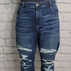 NWOT - American Eagle Next Level Stretch Hi Rise Ripped Jeggings